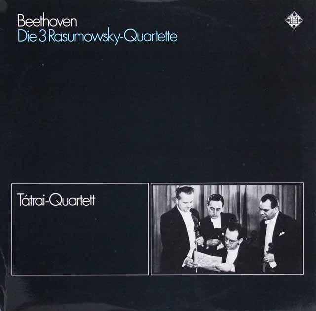 タートライ四重奏団のベートーヴェン/ラズモフスキー四重奏曲　独TELEFUNKEN　3526　LP レコード