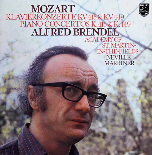 ブレンデルのモーツァルト/ピアノ協奏曲第13、14番　蘭PHILIPS　3526　LP レコード