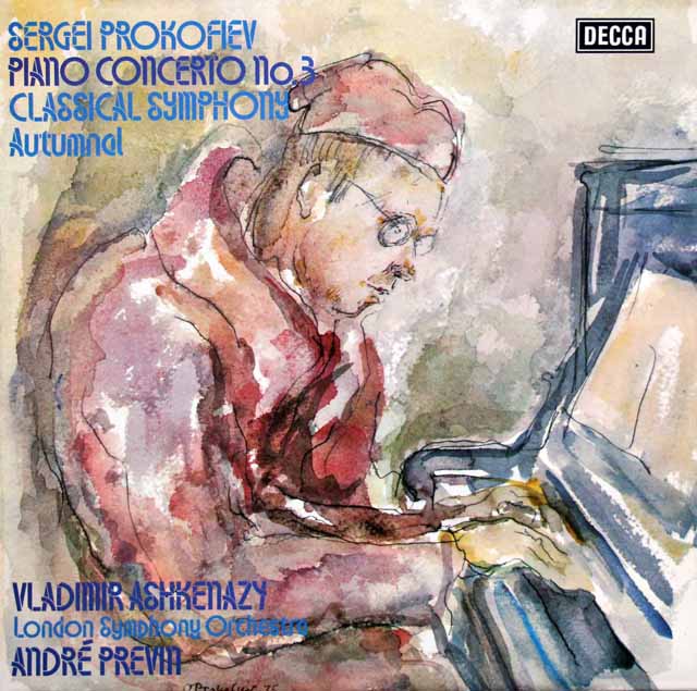 【オリジナル盤】　アシュケナージプレヴィンの、プレヴィンのプロコフィエフ/ピアノ協奏曲第3番ほか　英DECCA　3526　LP レコード