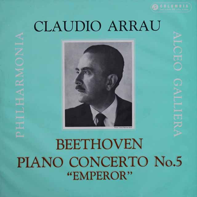 アラウ、ガリエラのベートーヴェン/ピアノ協奏曲第5番「皇帝」　英COLUMBIA　3526　LP レコード