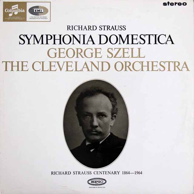 【オリジナル盤】　セルのR.シュトラウス/家庭交響曲　英COLUMBIA　3526　LP レコード