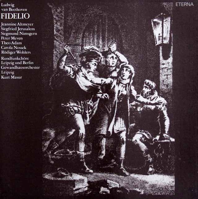 【直筆サイン入り】　マズアのベートーヴェン/「フィデリオ」　東独ETERNA　3526　LP レコード