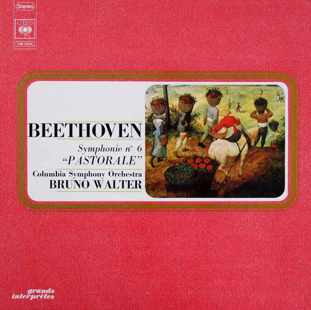 ワルターのベートーヴェン/交響曲第6番「田園」　仏CBS　3527　LP レコード