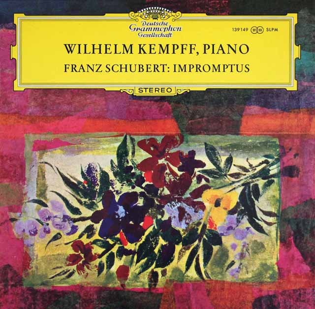 ケンプのシューベルト/即興曲集　独DGG　3527　LP レコード