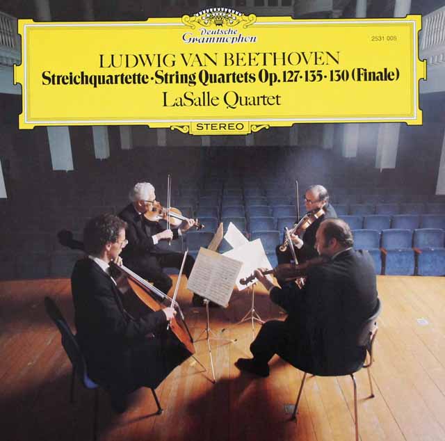 ラサール四重奏団のベートーヴェン/弦楽四重奏曲第12＆16番ほか　独DGG　3527　LP レコード