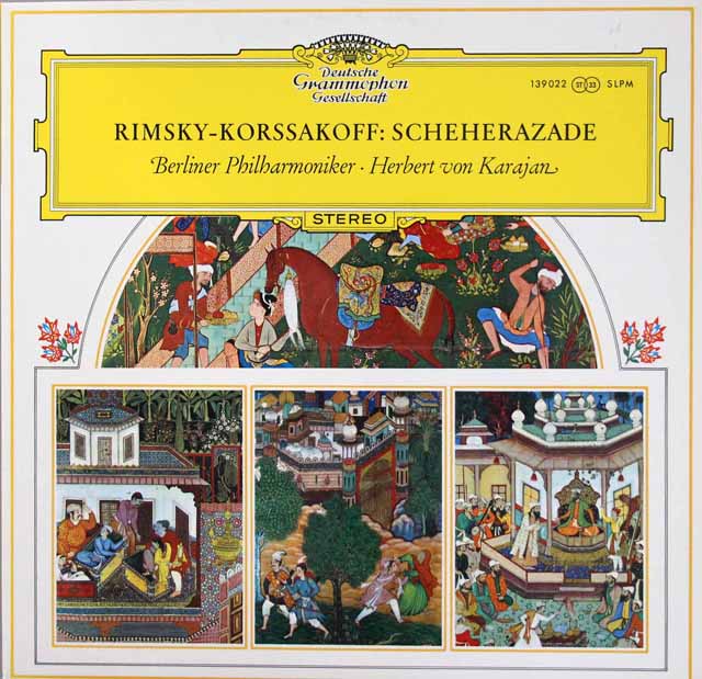 【オリジナル盤】　カラヤンのリムスキー=コルサコフ/「シェヘラザード」　独DGG　3528　LP レコード