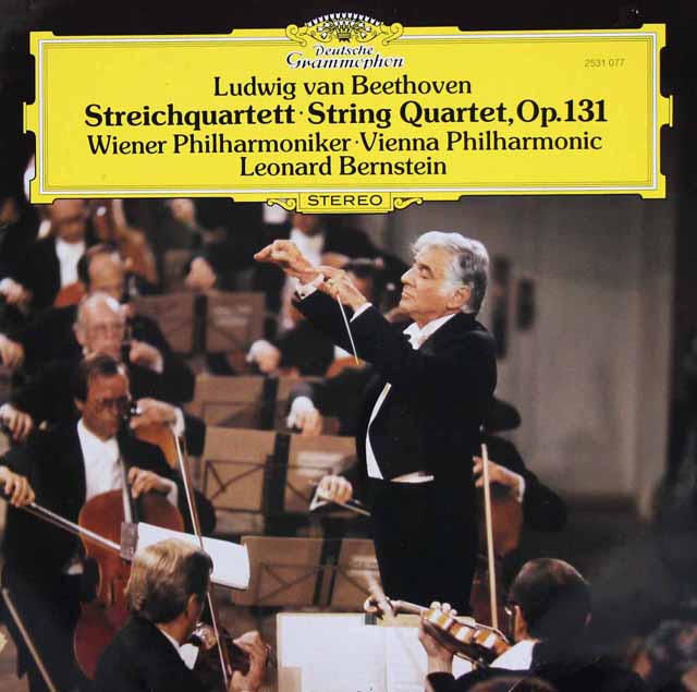 バーンスタインのベートーヴェン/弦楽四重奏曲第14番　独DGG　3528　LP レコード