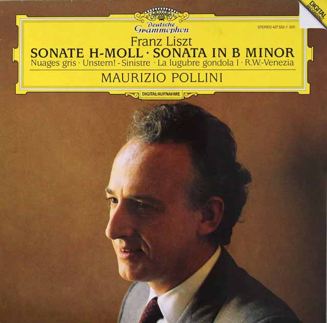 ポリーニのリスト/ピアノソナタ ロ短調ほか　蘭DGG　3528　LP レコード