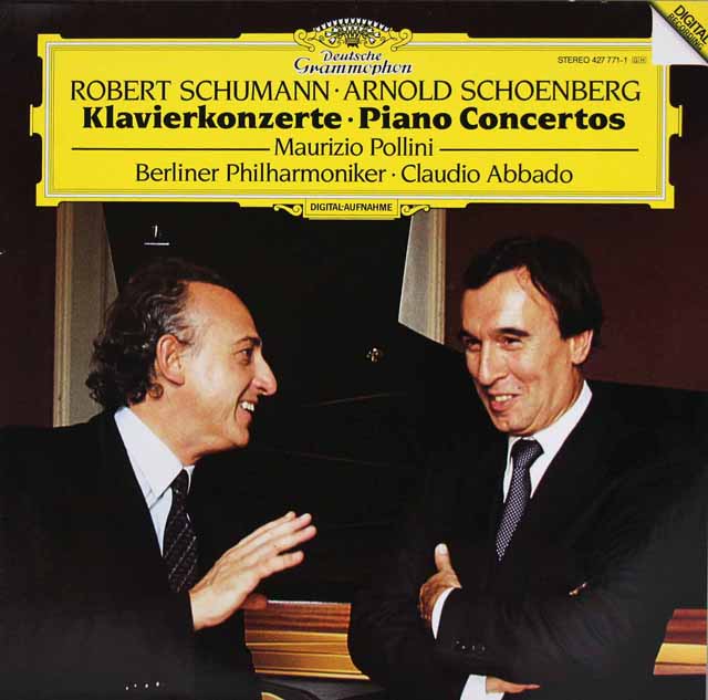 ポリーニ&アバドのシューマン/ピアノ協奏曲ほか  蘭DGG  3528　LP レコード