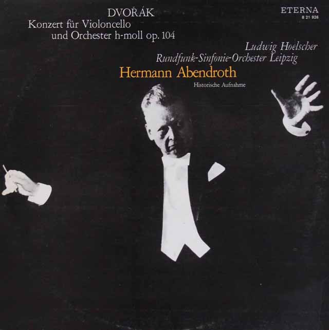 ヘルシャー&アーベントロートのドヴォルザーク/チェロ協奏曲　独ETERNA　3528　LP レコード