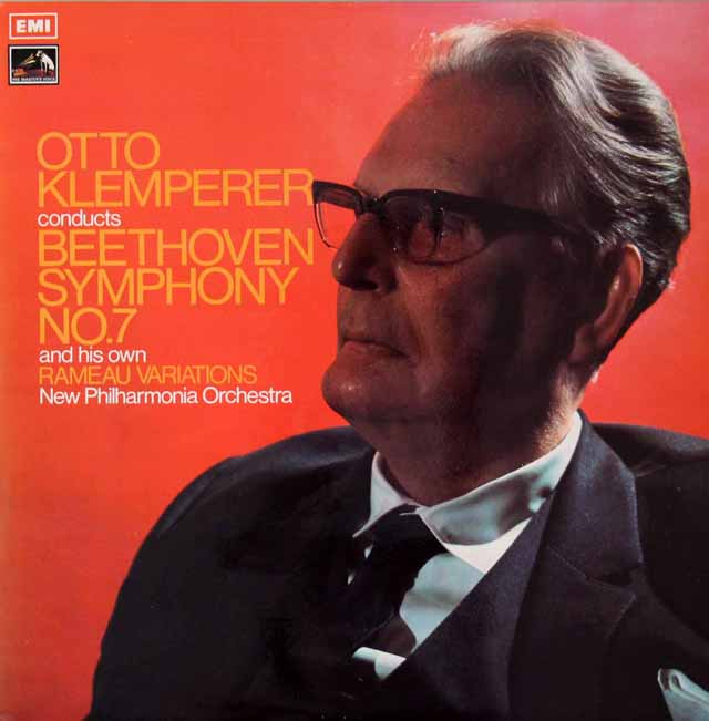 【オリジナル盤】　クレンペラーのベートーヴェン/交響曲第7番ほか　英EMI　3528　LP レコード