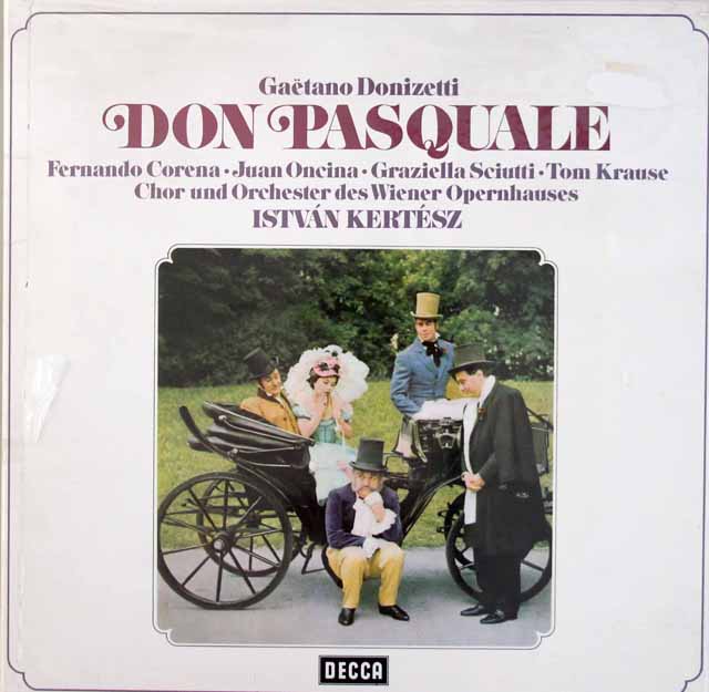 【未開封】　ケルテスのドニゼッティ/「ドン・パスクヮーレ」全曲　独DECCA　3528　LP レコード