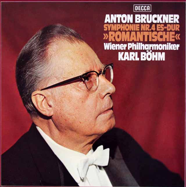 ベームのブルックナー/交響曲第4番「ロマンティック」　独DECCA　3528　LP　レコード