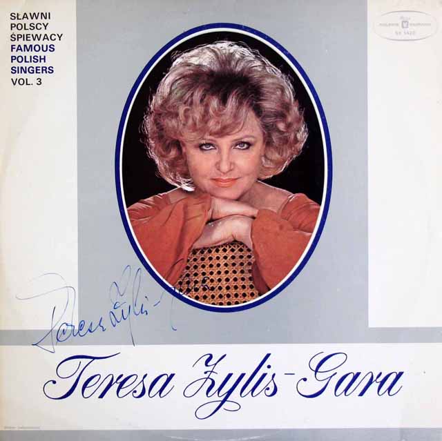 【直筆サイン入り】　ツィリス=ガラのプッチーニ、ヴェルディ/オペラアリア集　ポーランドMuza　3529　LP レコード