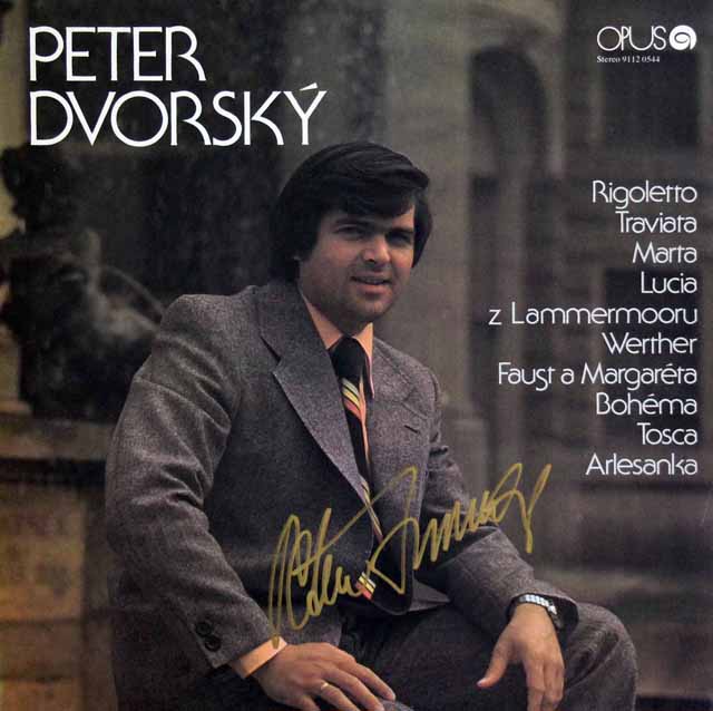 【直筆サイン入り】　ドヴォルスキーのヴェルディ/「リゴレット」ほかオペラアリア集　チェコスロヴァキアOPUS　3529　LP レコード