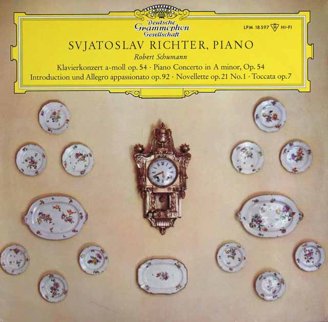 【モノラル】　リヒテル&ヴィスロツキのシューマン/ピアノ協奏曲ほか　独DGG　3529　LP レコード