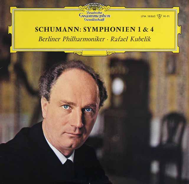 【モノラル】　クーベリックのシューマン/交響曲第1、4番　独DGG　3529　LP レコード