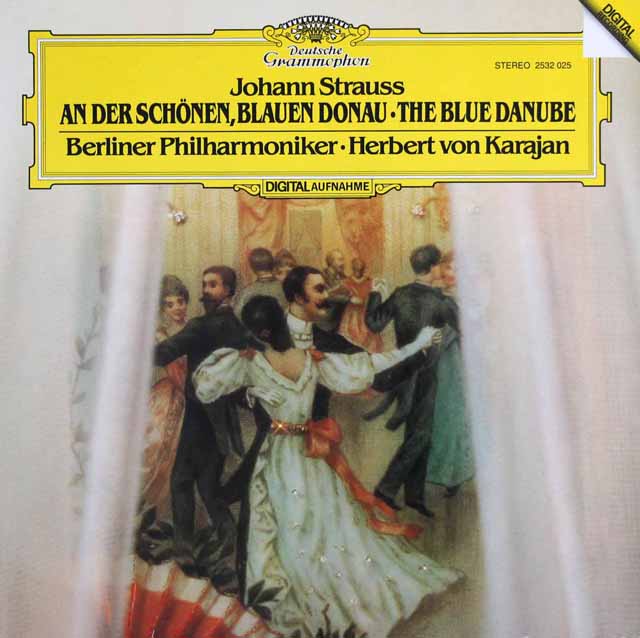 カラヤンのJ.シュトラウス/「美しく青きドナウ」ほか　独DGG　3529　LPレコード
