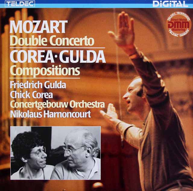 グルダ、コリア、アーノンクールのモーツァルト/2台のピアノのための協奏曲ほか　独TELDEC　3529　LP レコード
