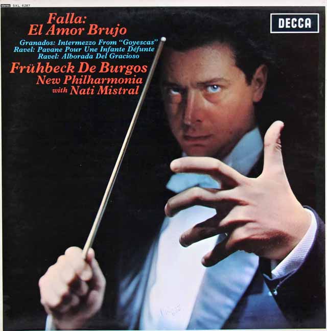 デ・ブルゴスのファリャ/「恋は魔術師」ほか　英DECCA　3529　LP レコード