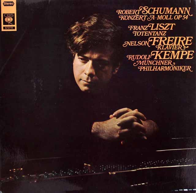 フレイレ、ケンペのシューマン/ピアノ協奏曲ほか　独CBS　3529　LP レコード