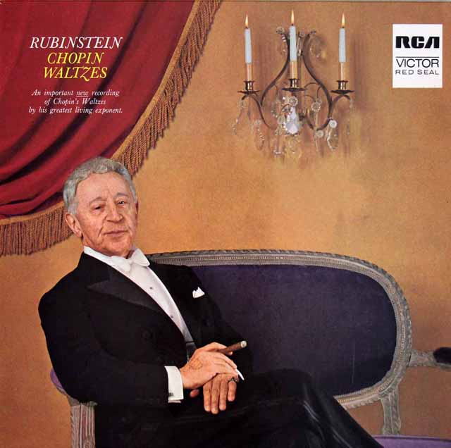 ルービンシュタインのショパン/ワルツ集　独RCA　3529　LP レコード