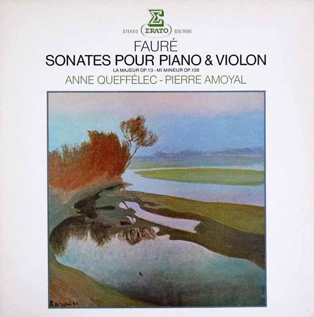 ケフェレック、アモイヤルのフォーレ/ヴァイオリンソナタ第1、2番　仏ERATO　3529　LP レコード