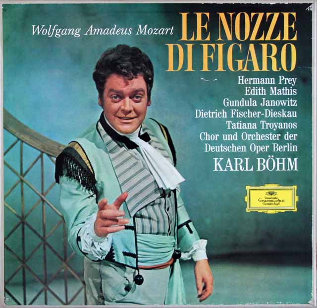 ベームのモーツァルト/「フィガロの結婚」全曲　独DGG　3529　LP レコード