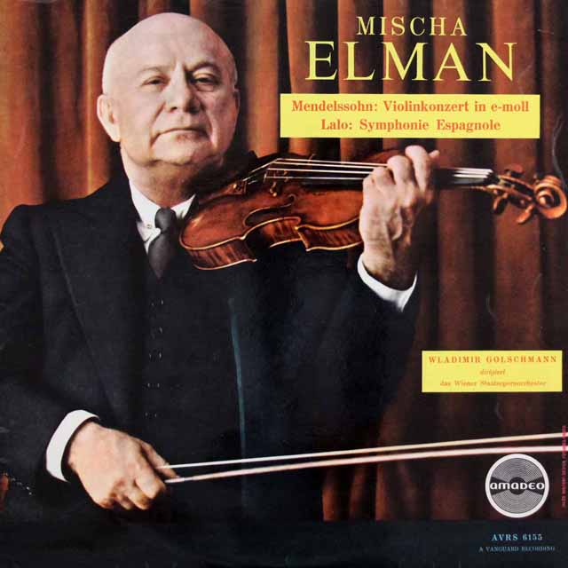 LP レコード エルマン、ゴルシュマンのメンデルスゾーン/ヴァイオリン協奏曲、ラロ/スペイン交響曲 オーストリアamadeo 3530