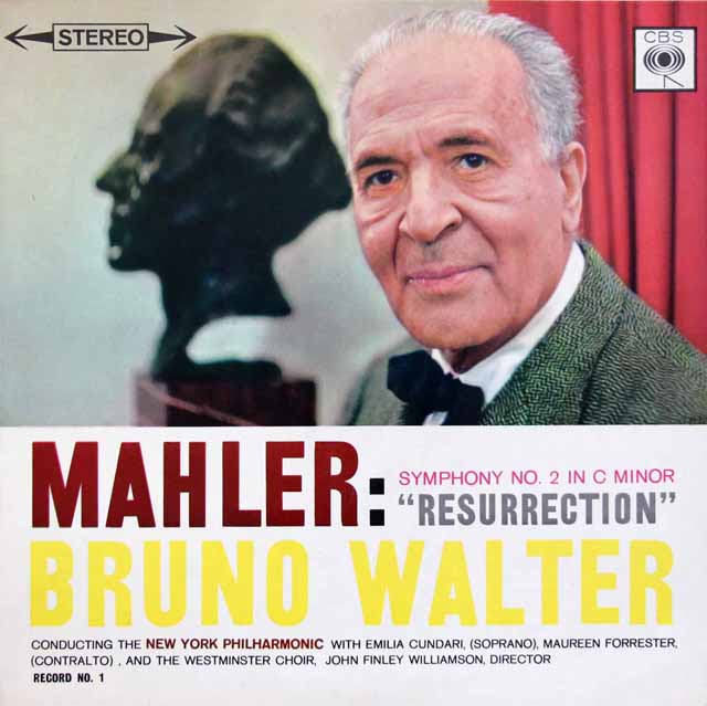 ワルターのマーラー/交響曲第2番「復活」　英CBS　3530　LP レコード