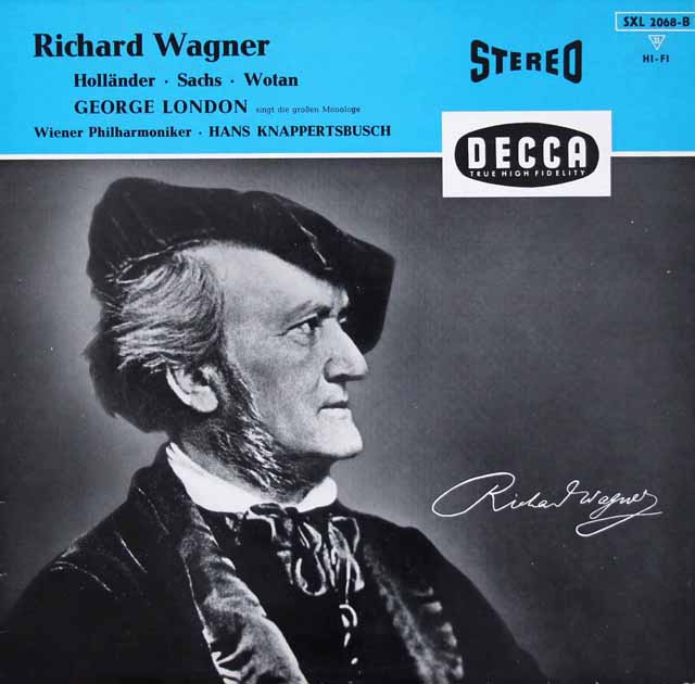 【独最初期盤】　ロンドン、クナッパーツブッシュのワーグナー/オペラアリア集　独DECCA　3530　LP レコード