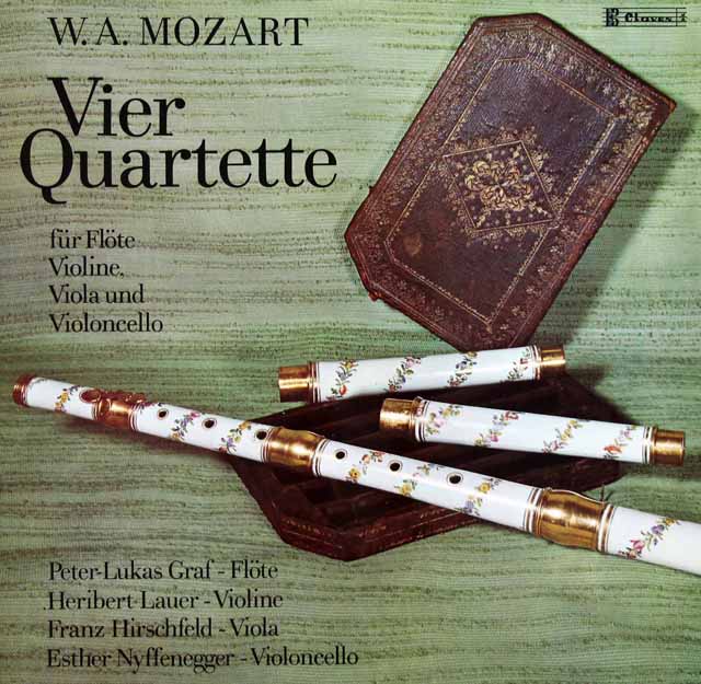 グラーフのモーツァルト/フルート四重奏曲全曲（第1~4番）　スイスClaves　3530　LP レコード