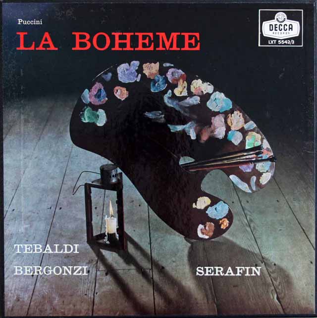【モノラル】　セラフィンのプッチーニ/「ボエーム」　英DECCA　3530　LP レコード