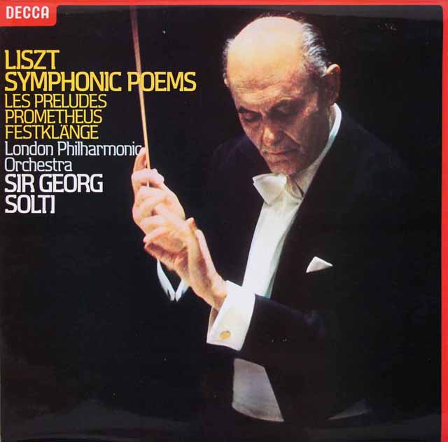 【オリジナル盤】　ショルティのリスト/交響詩集　英DECCA　3530　LP レコード