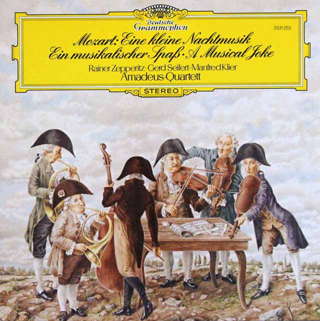 アマデウス四重奏団らのモーツァルト/「アイネ・クライネ・ナハトムジーク」、「音楽の冗談」　独DGG　3530　LP レコード
