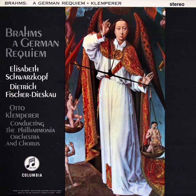 クレンペラーのブラームス/「ドイツ・レクイエム」　英Columbia　3530　LP レコード