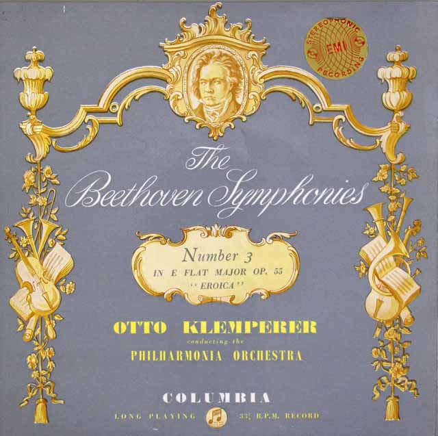 クレンペラーのベートーヴェン/交響曲第3番「英雄」　英Columbia　3530　LP レコード