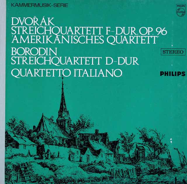 イタリア四重奏団のドヴォルザーク/「アメリカ」ほか　蘭PHILIPS　3530　LP レコード