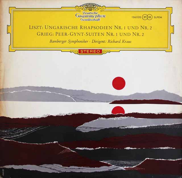 【赤ステレオ/独最初期盤】　クラウスのリスト/ハンガリー狂詩曲ほか　独DGG　3531　LP　レコード