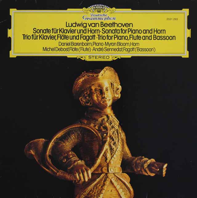 バレンボイムのベートーヴェン/ホルンソナタ ほか　独DGG　3531　LP レコード