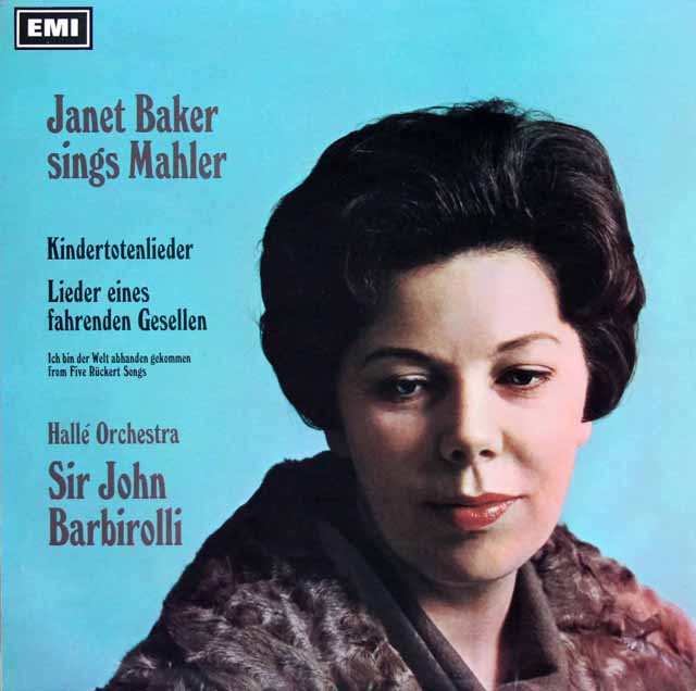 【オリジナル盤】　ベイカー&バルビローリのマーラー/「亡き子をしのぶ歌」&「さすらう若人の歌」　英EMI　3531　LP レコード