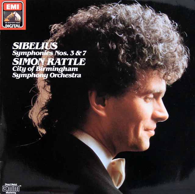 ラトルのシベリウス/交響曲第3、7番　独EMI　3531　LP レコード