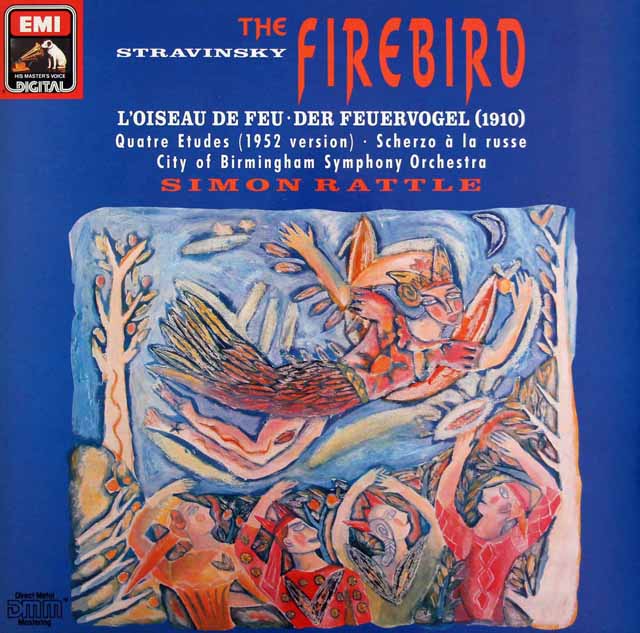 ラトルのストラヴィンスキー/「火の鳥」ほか  独EMI   3531　LP レコード