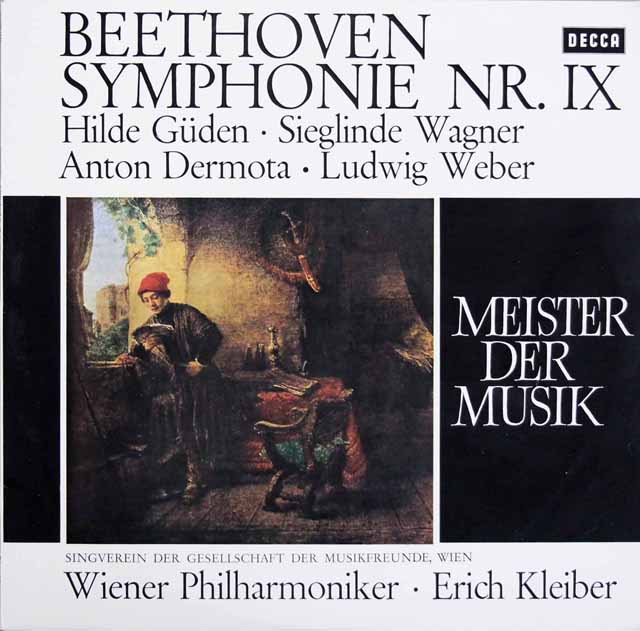 エーリヒ・クライバーのベートーヴェン/交響曲第9番「合唱付き」　独DECCA　3531　LP レコード