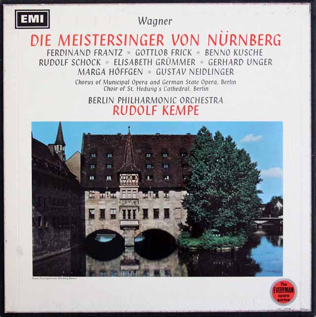 ケンペのワーグナー/「ニュルンベルクのマイスタージンガー」全曲　英EMI　3531　LP レコード