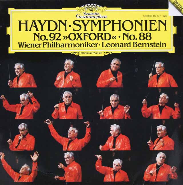バーンスタインのハイドン/交響曲第92番「オックスフォード」、第88番「V字」　独DGG　3532　LP レコード