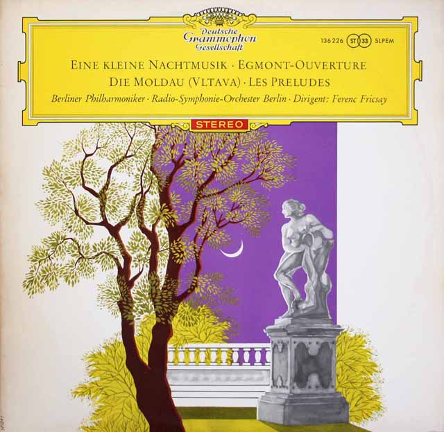 【赤ステレオ、独最初期盤】　フリッチャイのモーツァルト/ 「アイネ・クライネ・ナハトムジーク」ほか　独DGG　3532　LP レコード