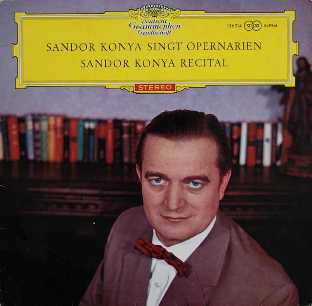 【赤ステレオ、独最初期盤】　コーンヤのオペラアリア集　独DGG　3532　LP レコード