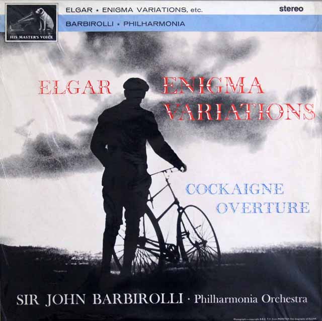 バルビローリのエルガー/エニグマ変奏曲ほか　英EMI　3532　LP レコード