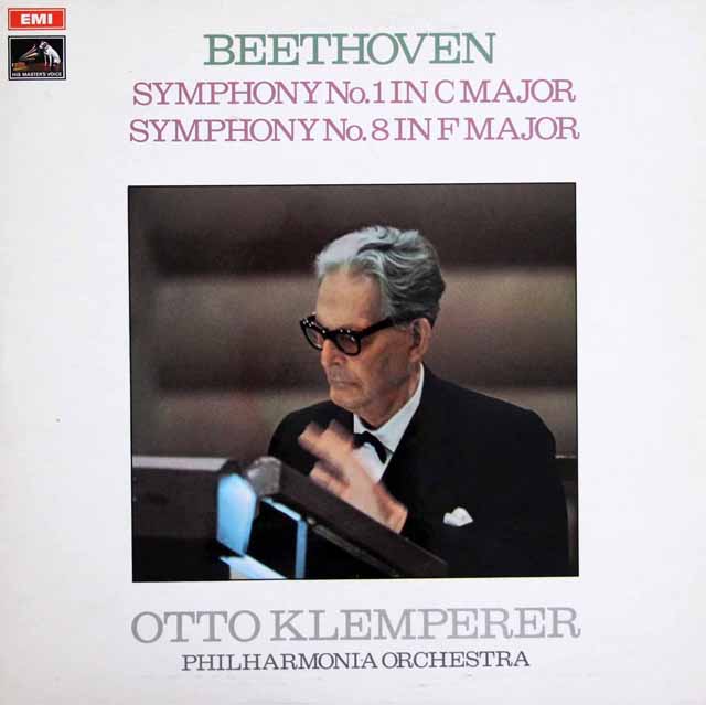 クレンペラーのベートーヴェン/交響曲第1、8番　英EMI　3532　LP レコード